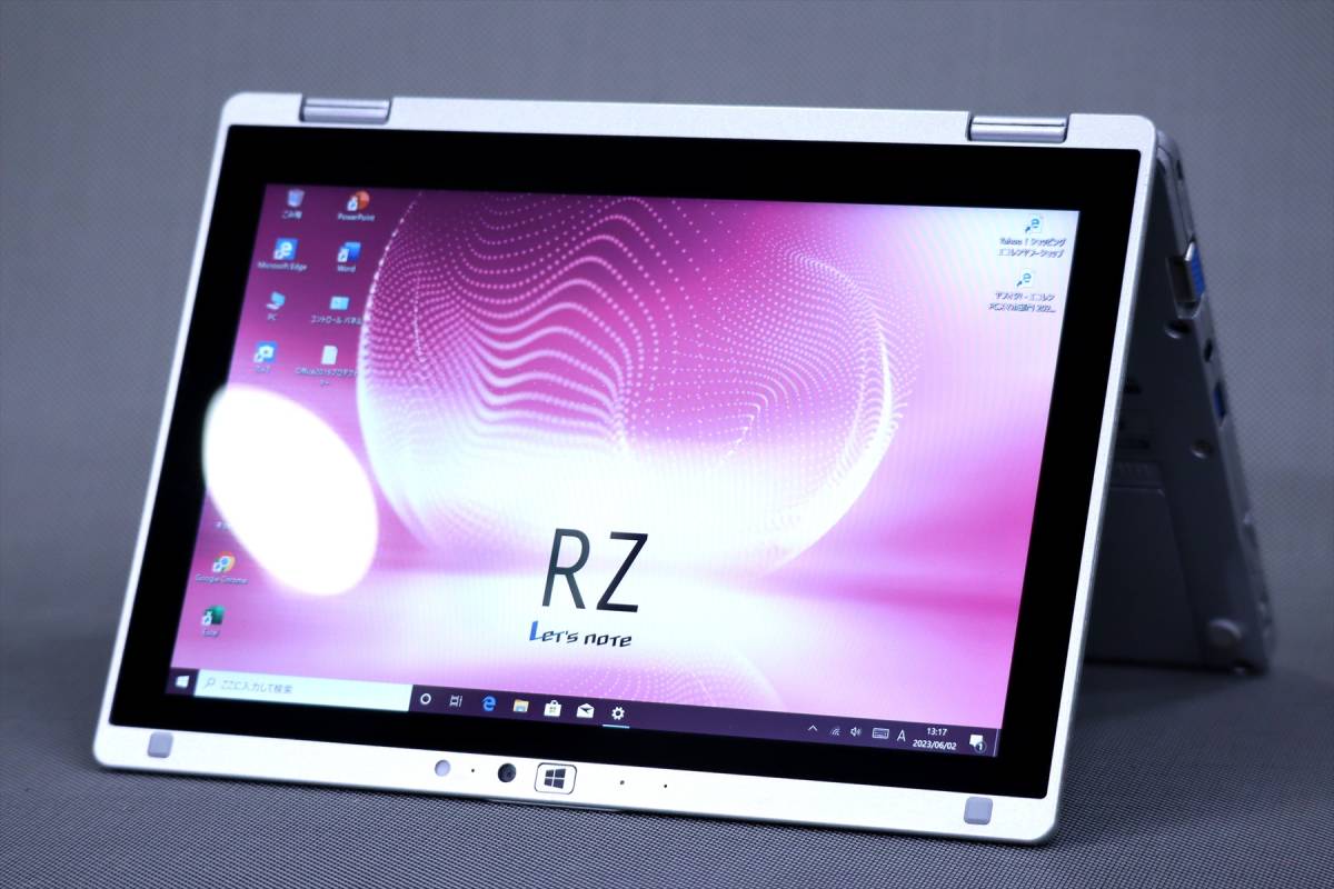 即配】新品SSD換装済!Office2019搭載!軽量コンパクト2-in-1PC!Let's