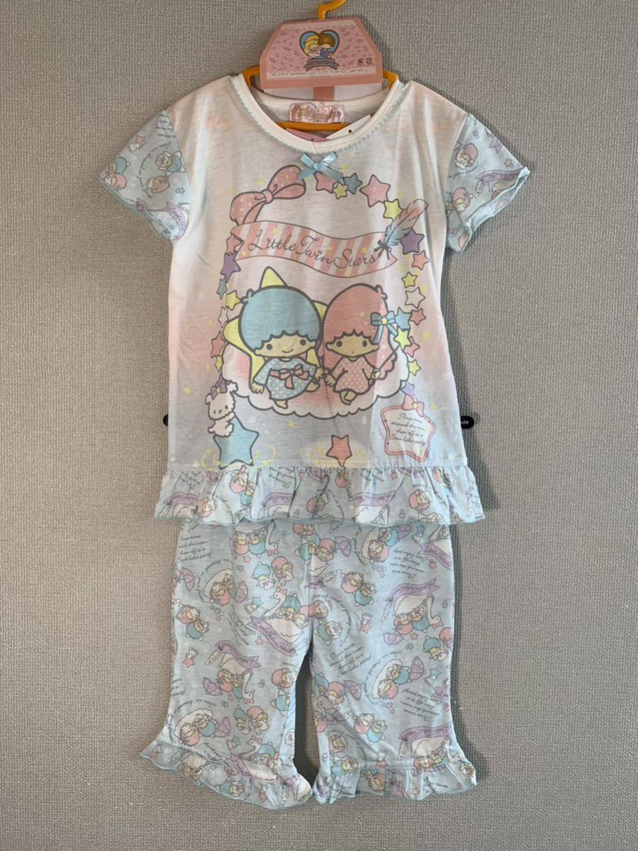 サンリオ　Sanrio キキララ キッズ女の子 半袖パジャマ　ルームウエア サイズ110cm 新品未使用品上下セット 夏用_画像2