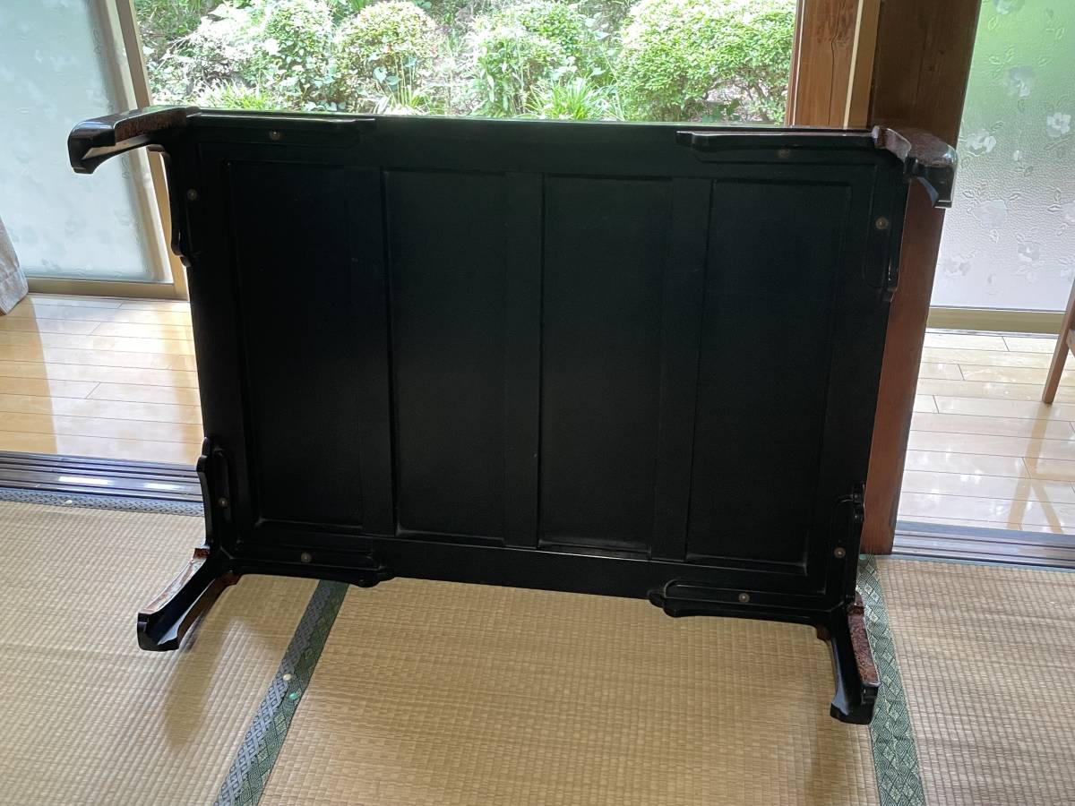 日本伝統工芸 津軽塗 唐塗 座卓 テーブル 大きさ:106㎝×76㎝×高 日本伝統工芸 津軽塗 唐塗 座卓 テーブル 大きさ:106㎝×76㎝×高