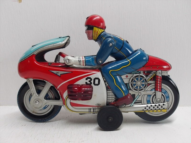 野村トーイ RACING CYCLE No.30 ブリキ 1960年代 当時物 日本製