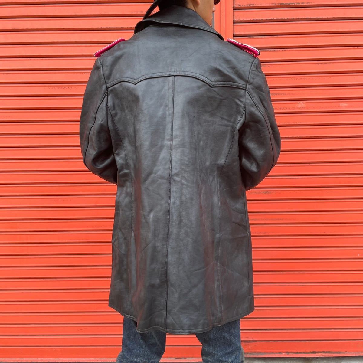 50~60年代ドイツ軍BGSレザーコート/ビンテージカーコート|戦闘服 50~60年代ドイツ軍BGSレザーコート/ビンテージカーコート|戦闘服