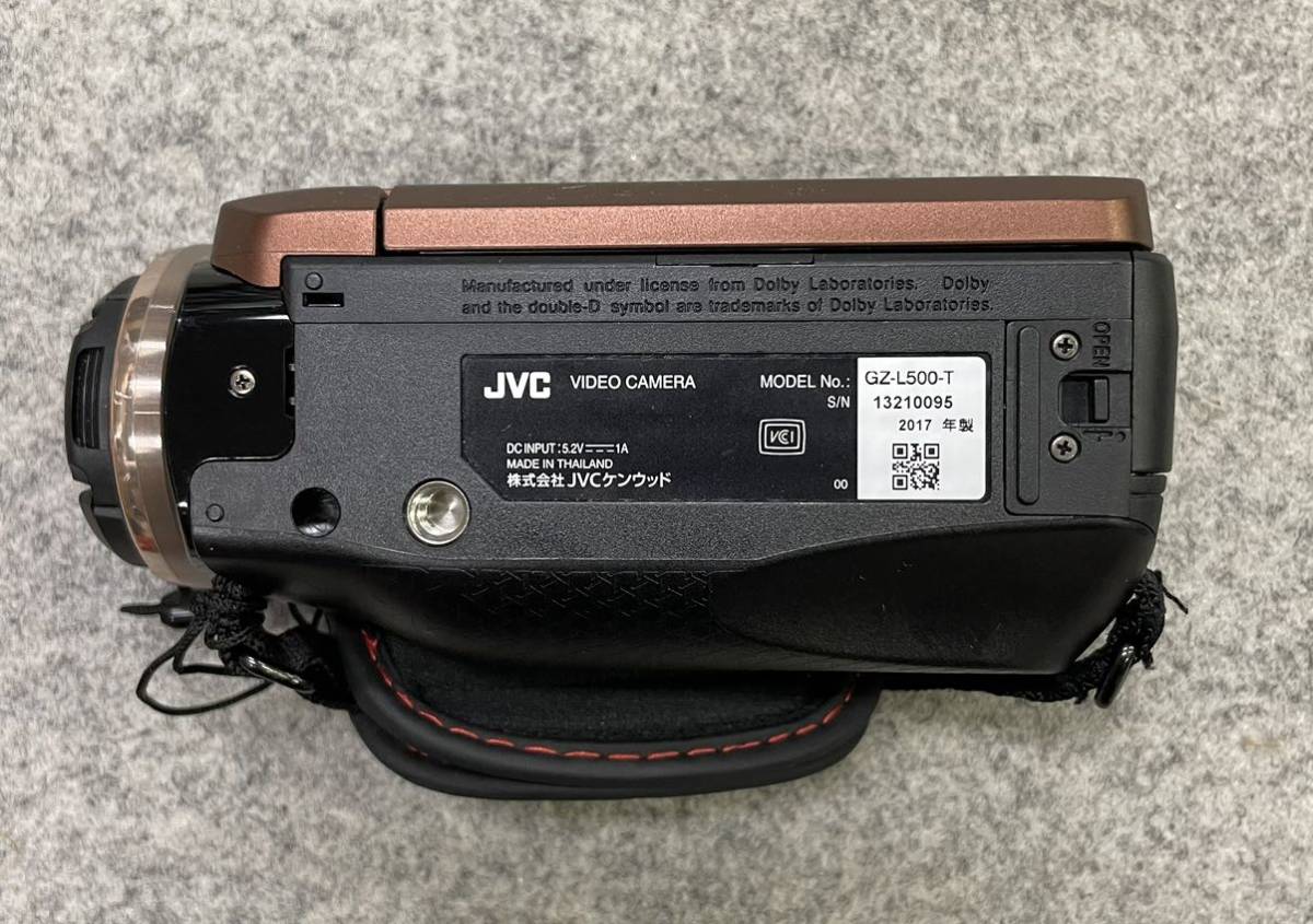 ♪【売り切り】JVC ケンウッド デジタルビデオカメラ ライトブラウン 2017年製 GZ-L500-T の画像6