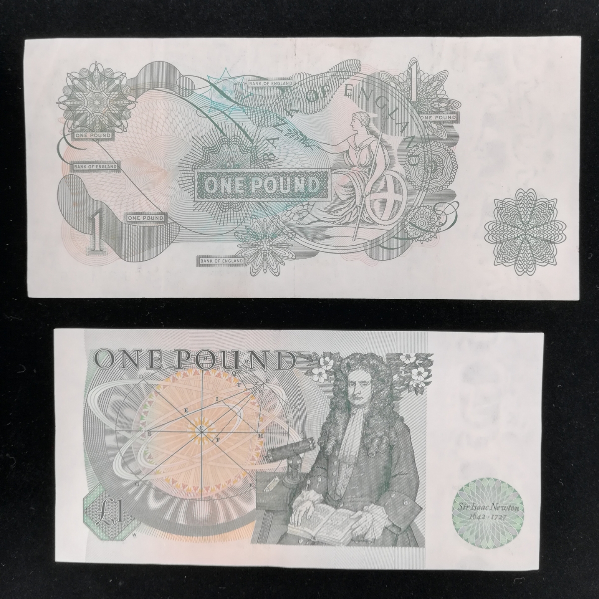 ヤフオク 旧イギリスポンド紙幣美品 8枚 管理776