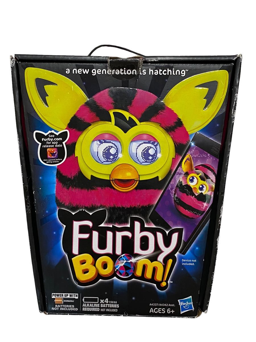 ファービー ブーム　Furby Boom Interactive Figure Straight Stripes 英語版