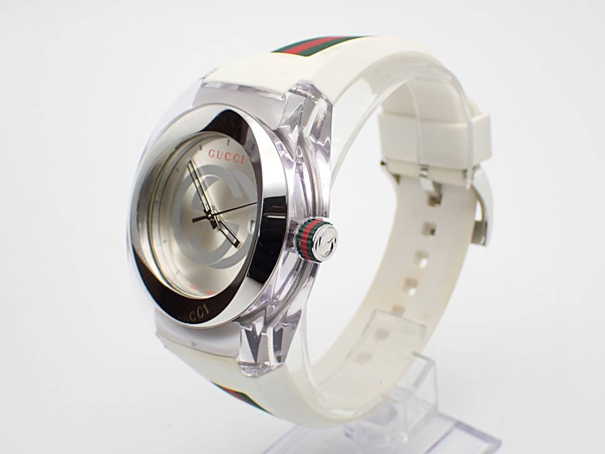 豊富な】 GUCCI グッチ/メンズQZ/シンク白シェリーライン/137.1/178
