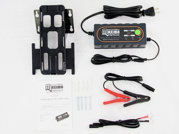 1 year with guarantee 12V lithium ion battery exclusive use charger height performance battery charger for motorcycle is possible to choose mode attaching 2A/3A/4A