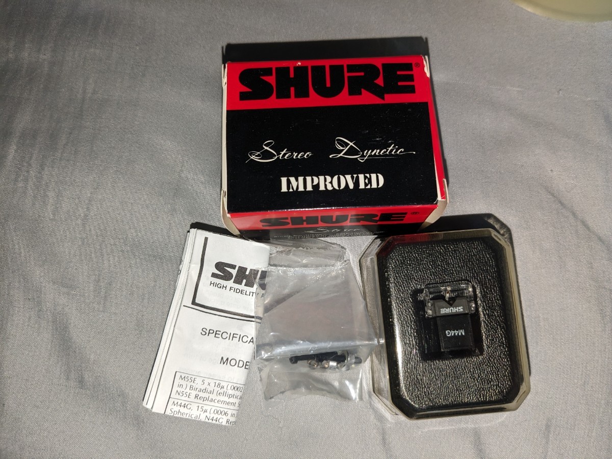 送料無料 美品 SHURE ( シュアー ) / M44G カートリッジ ヘッドシェル