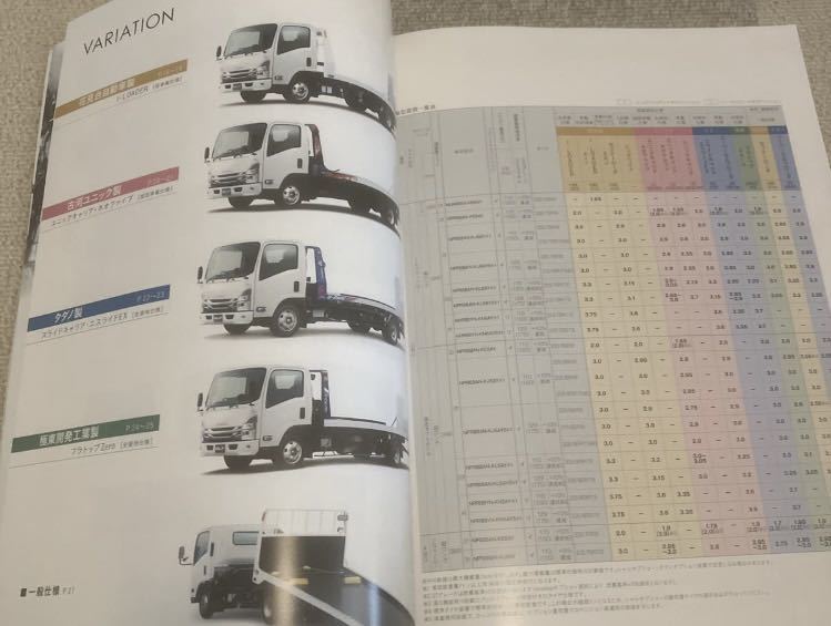 最新 2022年10月版 いすゞ ELF 車両 重機運搬車 カタログの画像4