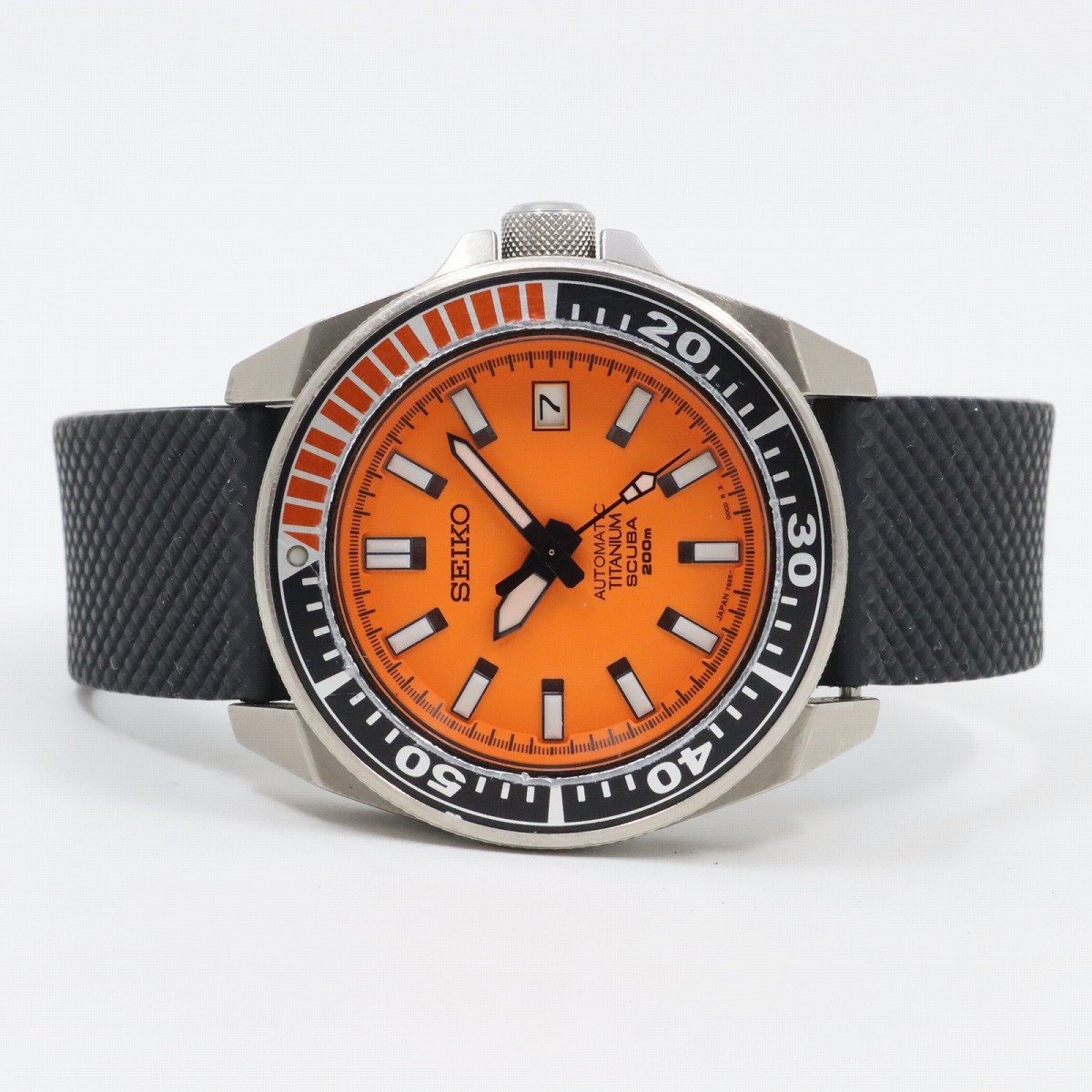 SEIKO セイコー オレンジサムライ ダイバースキューバ 自動巻き メンズ