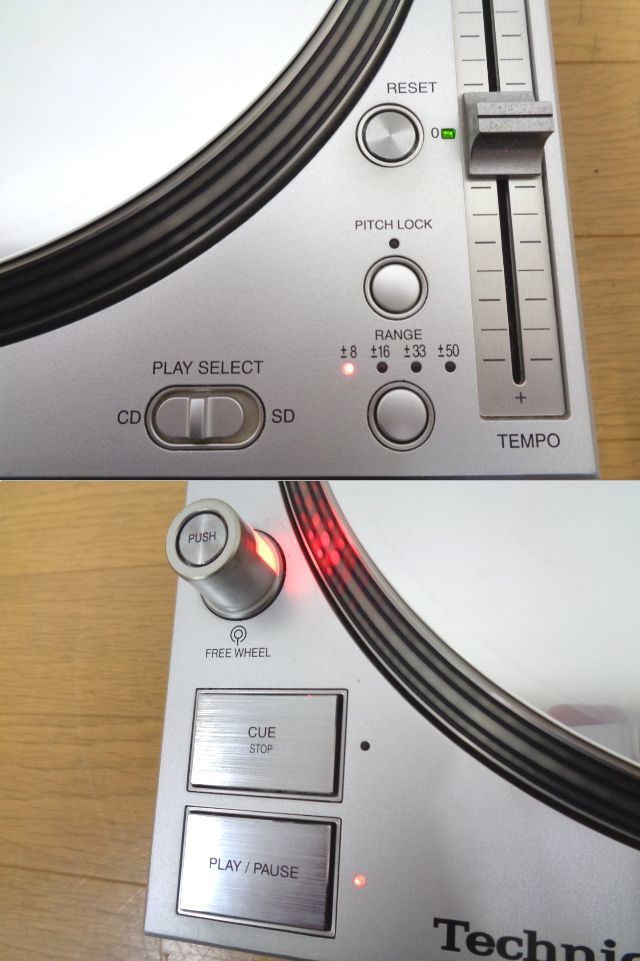 ★Technics テクニクス　SL-DZ1200　ターンテーブル CDJ　動作品★_画像8