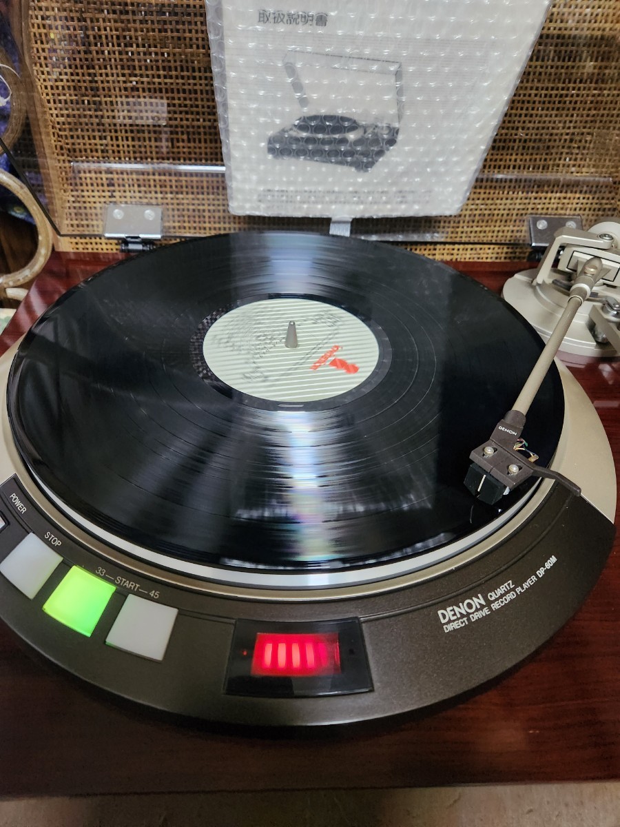 レストア済取説MCカートリッジ新品DENON最高級レコードプレーヤーDP