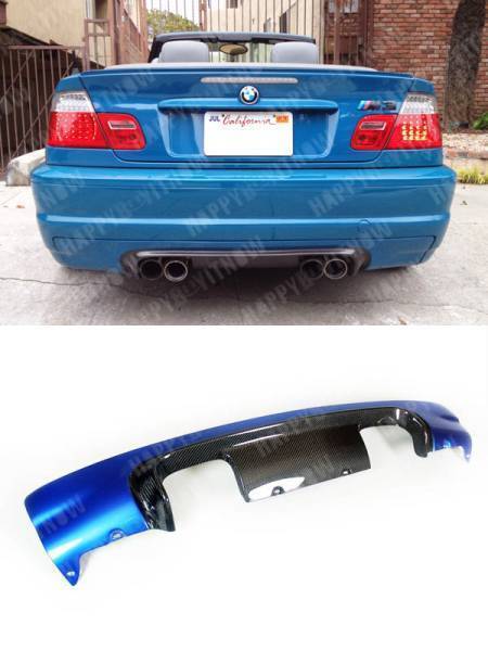 BMW 3 серии E46 M3 задний диффузор спойлер половина карбоновый половина покраска CSL стиль 1998-2007