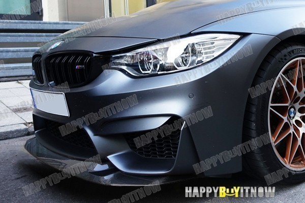 BMW M3 F80 M4 F82 F83 カーボン フロント リップ スポイラー GTS1タイプ 2014+_画像3