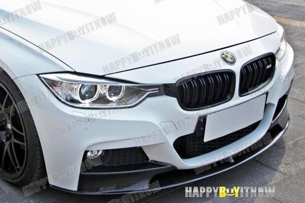BMW F30 F31 Mスポーツ対応 フロントリップスポイラー ツヤ有ブラック BMW 3シリーズ F30 F31 Mスポーツ フロントバンパー用 リップ