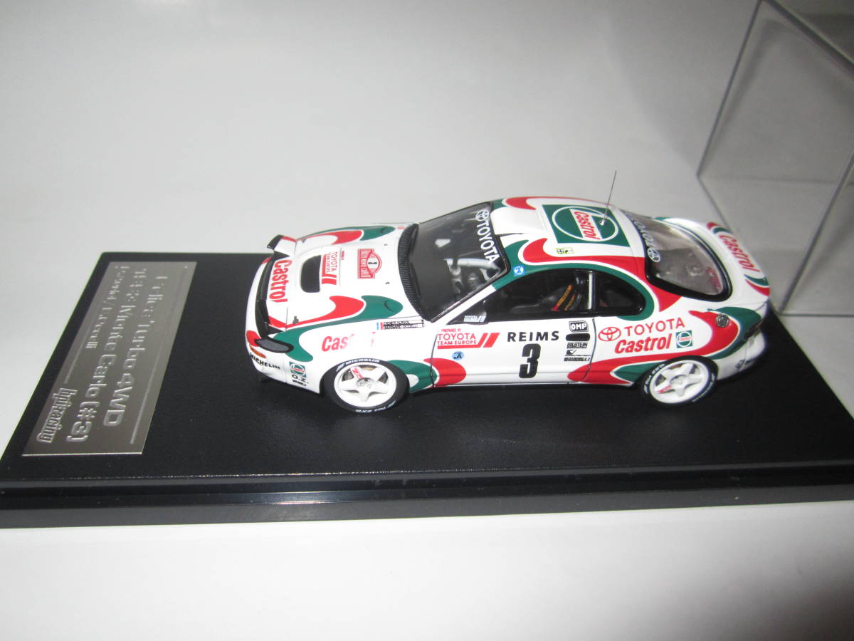 即決　hpi 8017 1/43 トヨタ セリカ ターボ 4WD WRC 1993年モンテカルロ・ラリー優勝 №3 デディエ・オリオール車_画像2