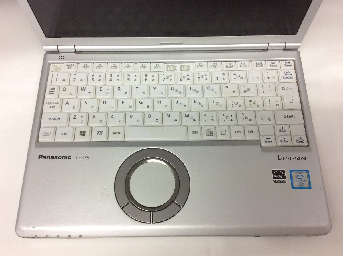 ジャンク/ Panasonic CF-SZ5PDYVS Intel Core i5-6300U メモリ8.19GB SSD256.06GB 【G06583】_キーボードのキーが3箇所破損しております