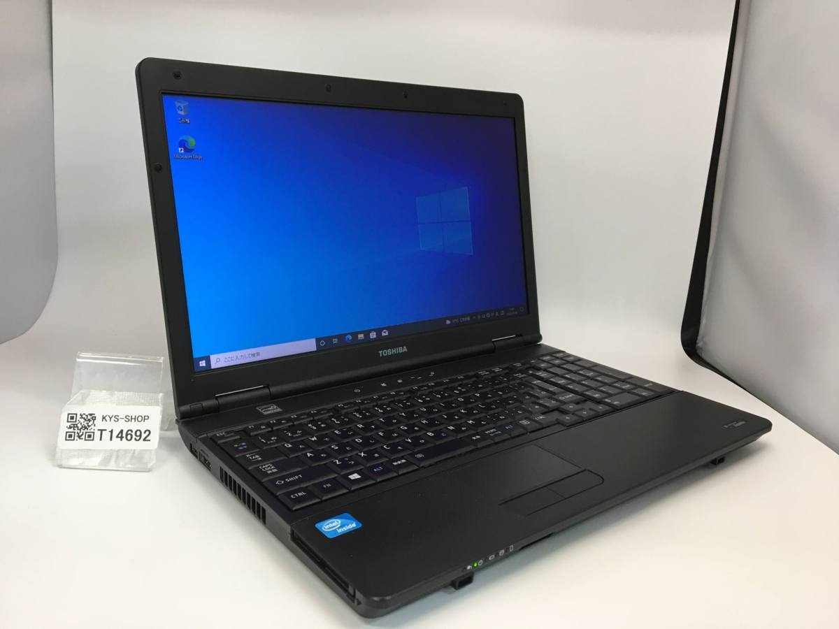 □TOSHIBA B452/H /Celeron 1000M 1.80GHz/320GB/2GB/15.6インチ/Windows10 Pro_画像1