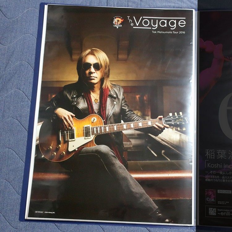 松本孝弘Tak Matsumoto Tour2016 The Voyageサイン B'z 松本孝弘 B2ポスター The Voyage Tak Matsumoto|Yahoo