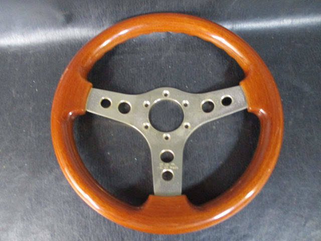 * steering wheel O.B.A ITALIAN MADE* wooden steering wheel wood diameter approximately 33. thickness approximately 2.5.! at prompt decision free shipping have s