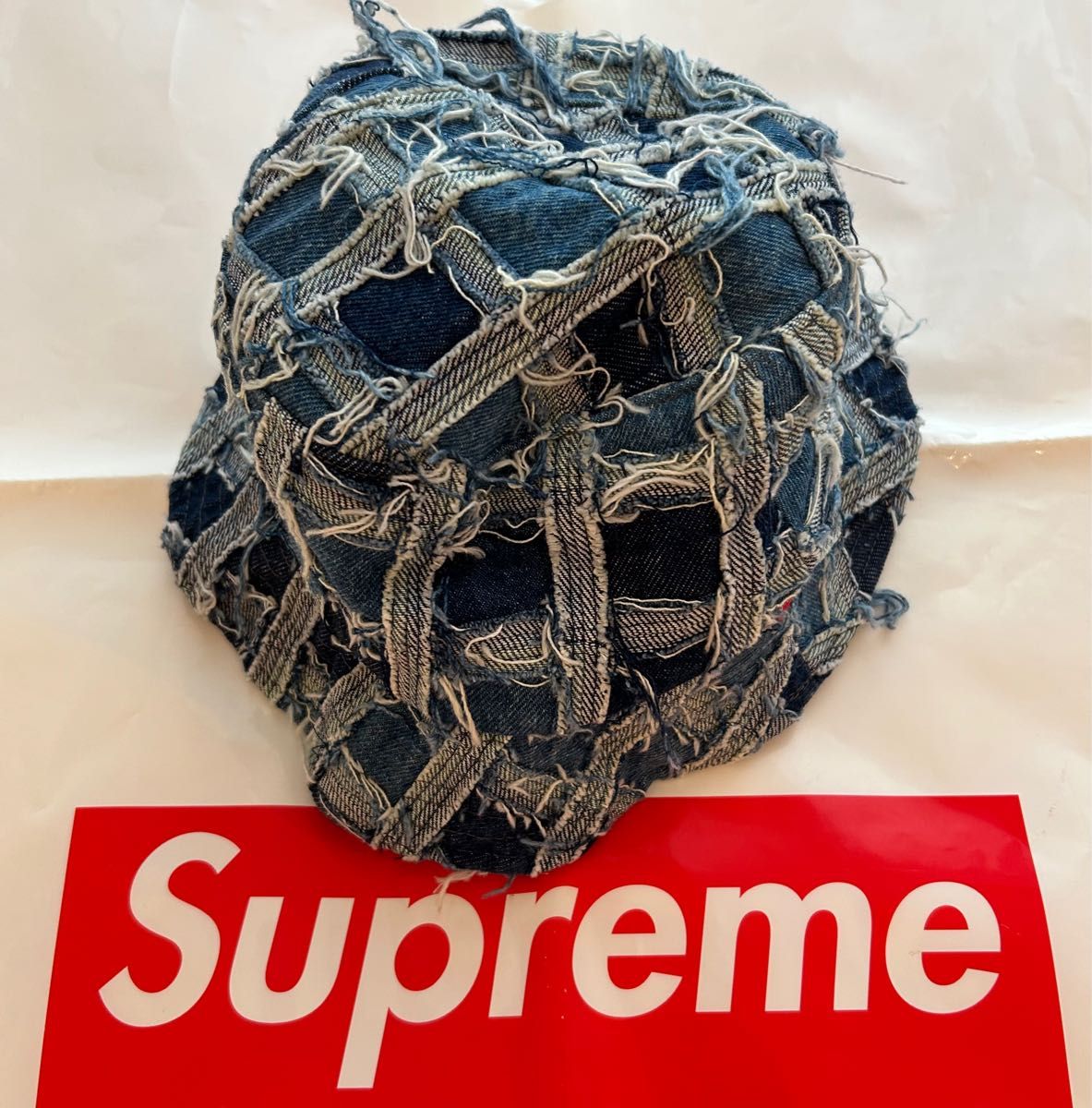 Supreme Frayed Patchwork Denim Crusher シュプリーム パッチワーク