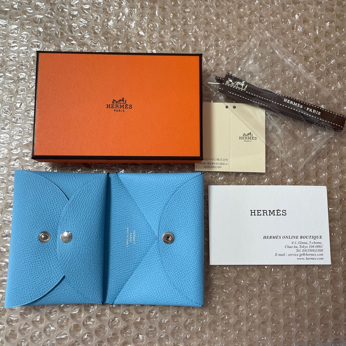 高品質在庫 Hermes - エルメス カードケース カルヴィ デュオ