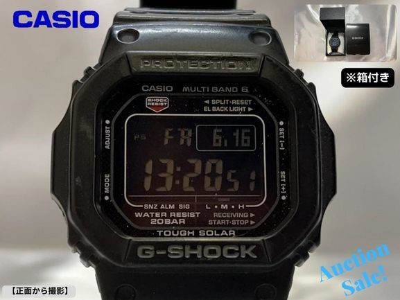 完璧 CASIO 【中古/稼働品/箱付属】カシオ G-SHOCK 電波ソーラー GW