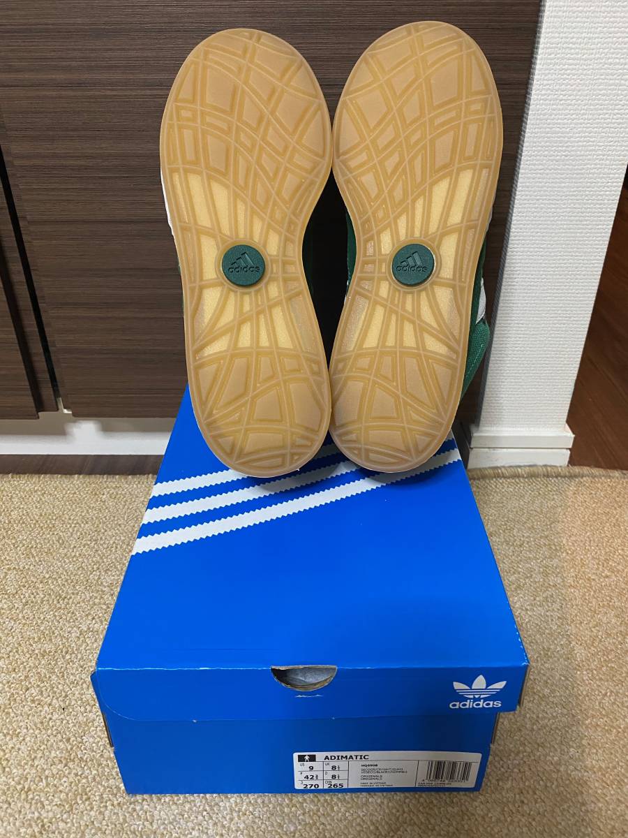 新品未使用 adidas Adimatic HEMP SEMI COURT GREEN HQ6908 27cm/US9