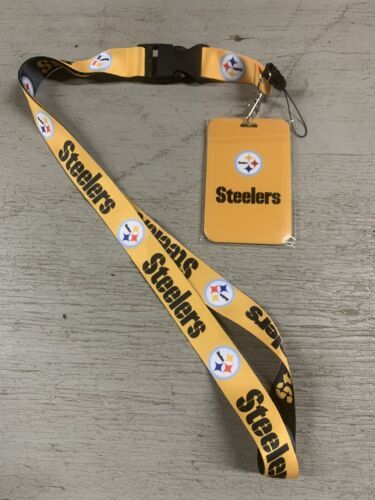 Pittsburgh Steelers Lanyard With Badge Holder 海外 即決 - スキル、知識
