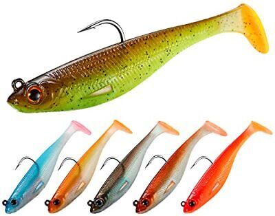 HIGHYUFISH Fishing Lures for Trout Bass Fishing Bait Jig Head Paddle Tail  Swi 海外 即決 - スキル、知識