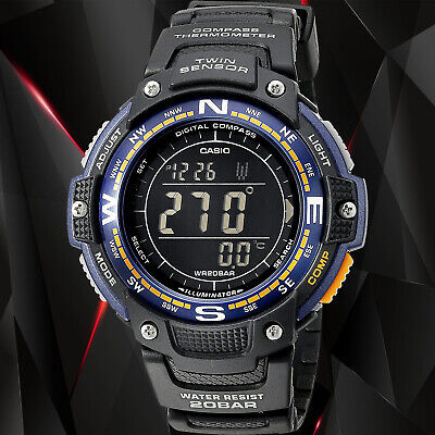 Casio SGW100-2B Twin Sensor COMPASS Watch 200M WR Backlight New 海外 の商品情報をアーカイブ公開 - オークファン（aucfan.com）