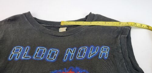 Vintage 1983 Aldo Nova Subject Sleeveless Double Sided Shirt Large Screen Stars 海外 即決 9
