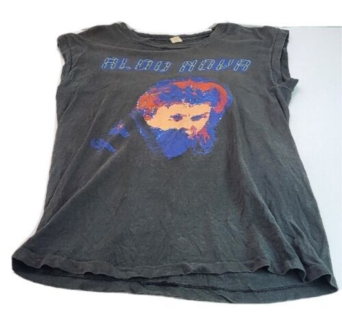 Vintage 1983 Aldo Nova Subject Sleeveless Double Sided Shirt Large Screen Stars 海外 即決