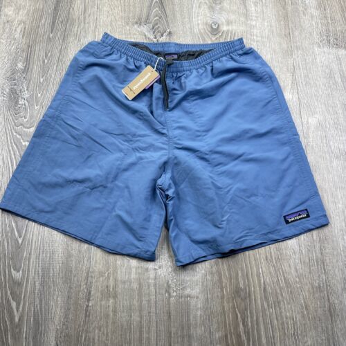 Patagonia Mens Small Baggies Shorts 7" Inseam Liner Pockets Blue 海外 即決