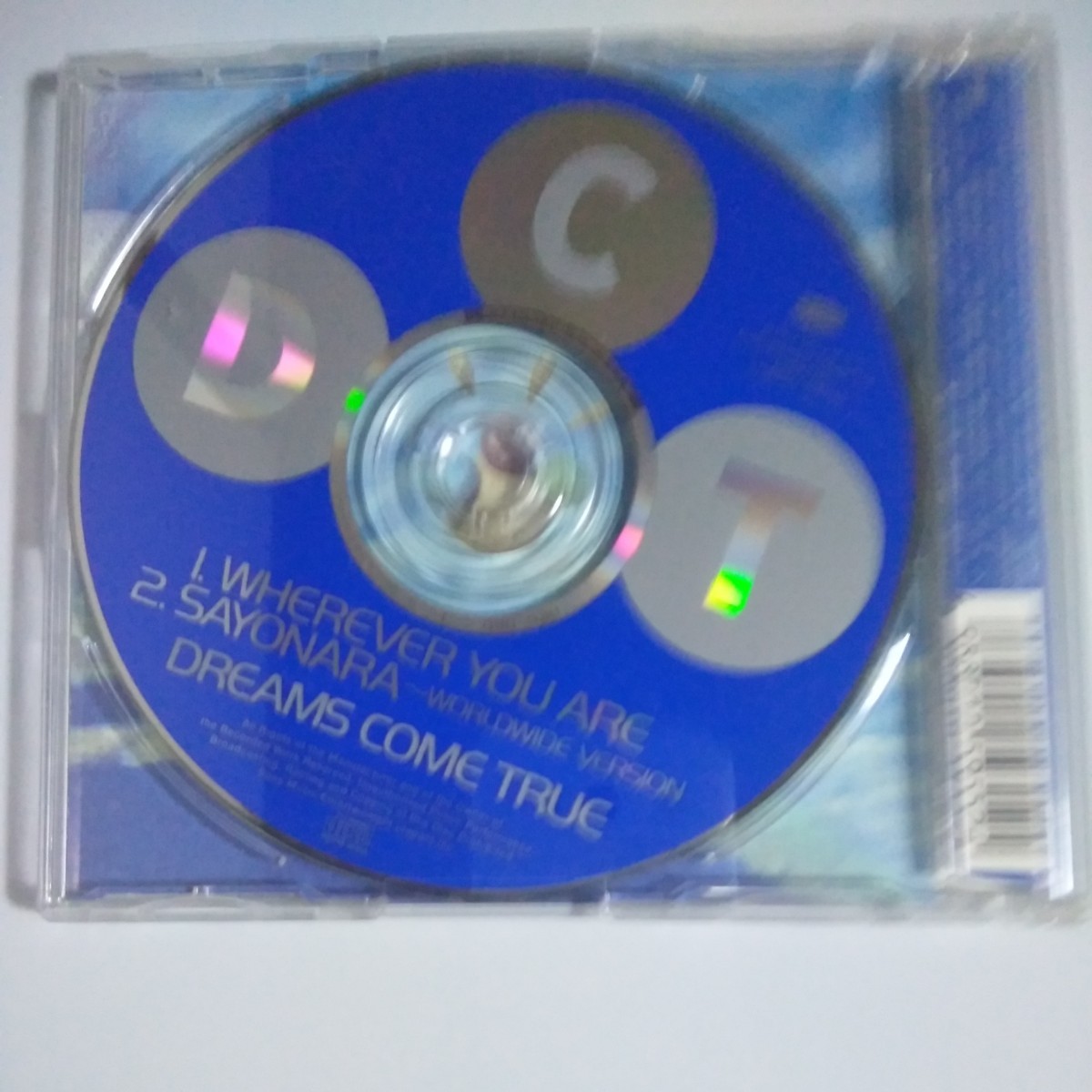 QQ-073　CD　DREAMS COME TRUE　１．WHEREVER YOU ARE　_画像2