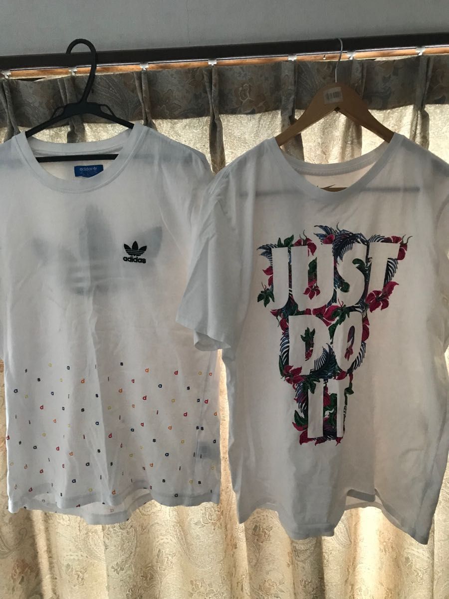 2点アディダス　NIKE  Tシャツ XL XXLサイズ  半袖Tシャツ　ホワイト　