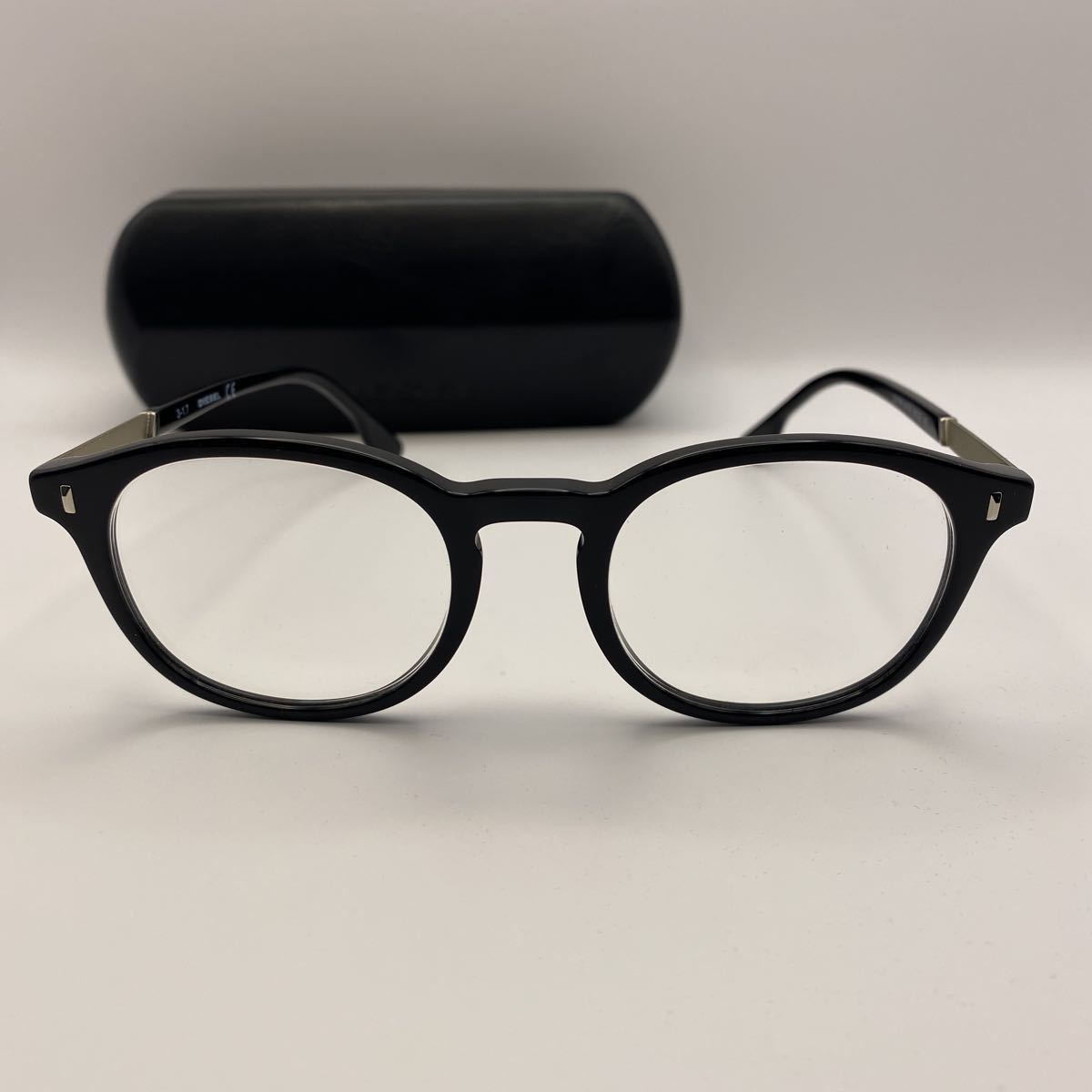* new goods * regular goods *DIESEL( diesel )/ glasses frame / no lenses fashionable eyeglasses / black / metal /DL5184
