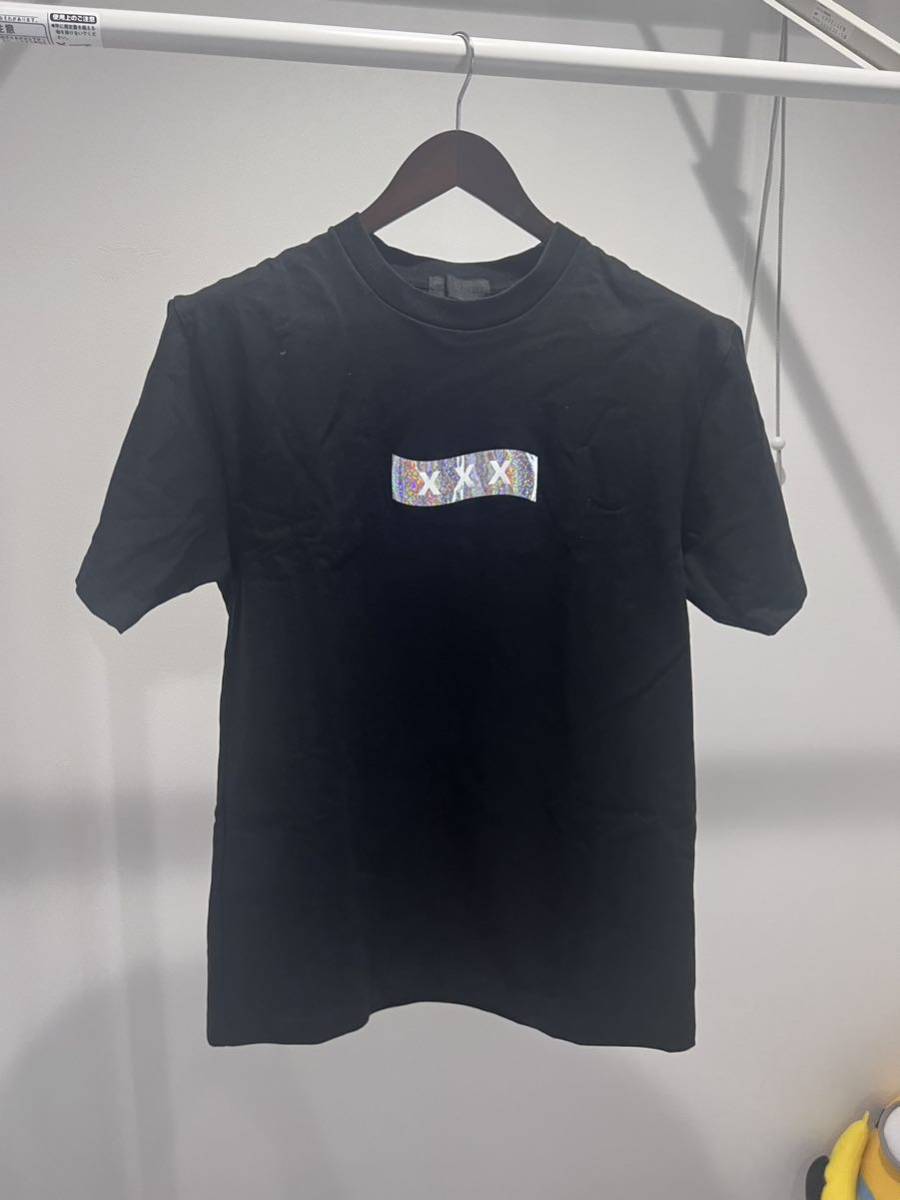 GOD SELECTION XXXゴッドセレクション ボックスロゴ プリント Tシャツ
