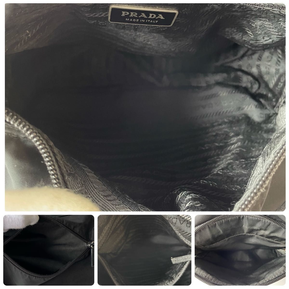 美品】PRADA プラダ ショルダーバッグ フラップ式 ナイロン 美品】PRADA プラダ ショルダーバッグ フラップ式 ナイロン