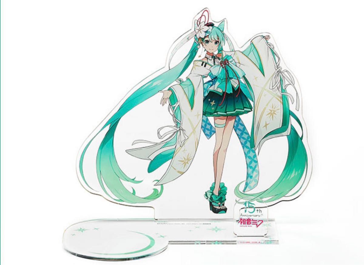 初音ミク 江戸切子 グラス 15周年記念 アクリルスタンド ポストカード 初音ミク 江戸切子 グラス 15周年記念 アクリルスタンド ポスト