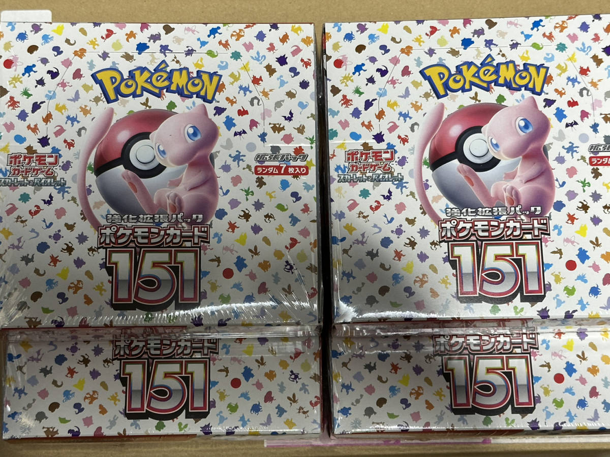 都内で ポケモンカード 151 4BOX 未開封シュリンク付き ポケモンカード