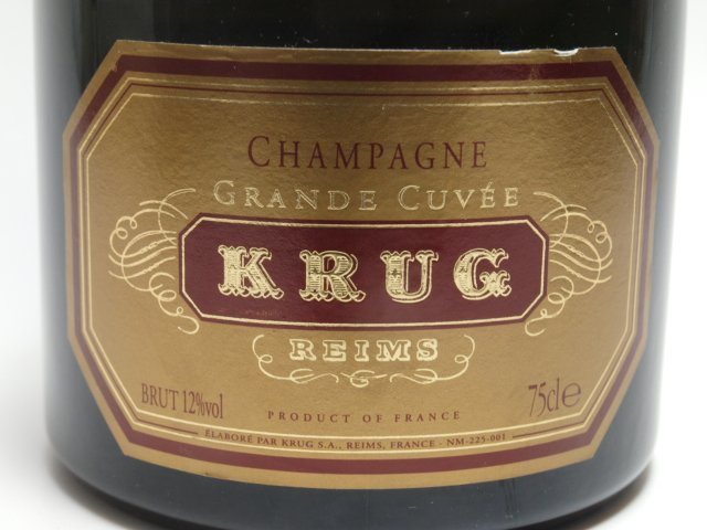 漏れ跡有KRUG GRANDE CUVEE クリュッグ グランド・キュヴェ ブリュット