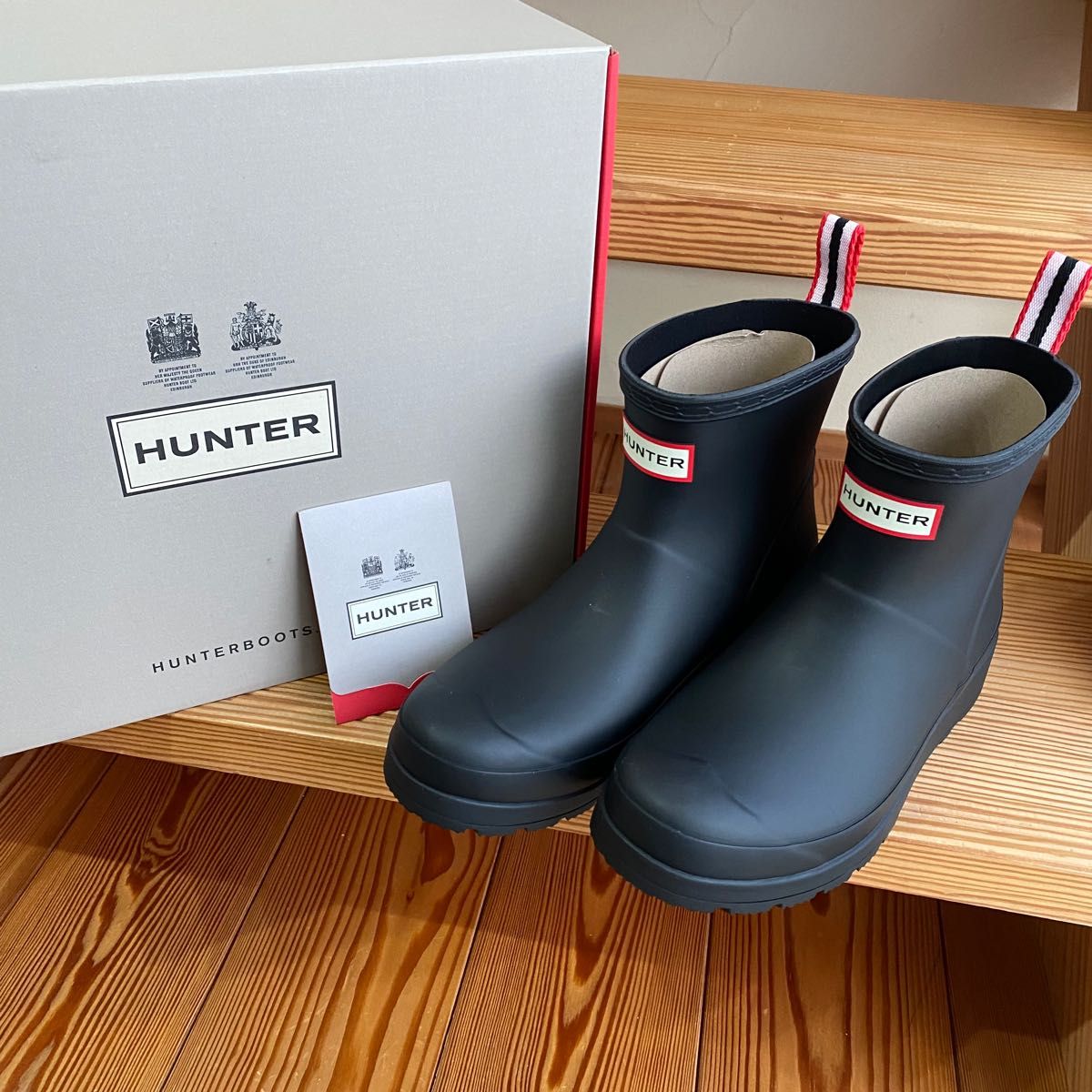 売り出しクーポン 新品箱付 HUNTER レインブーツ ORIGINAL PLAY TALL