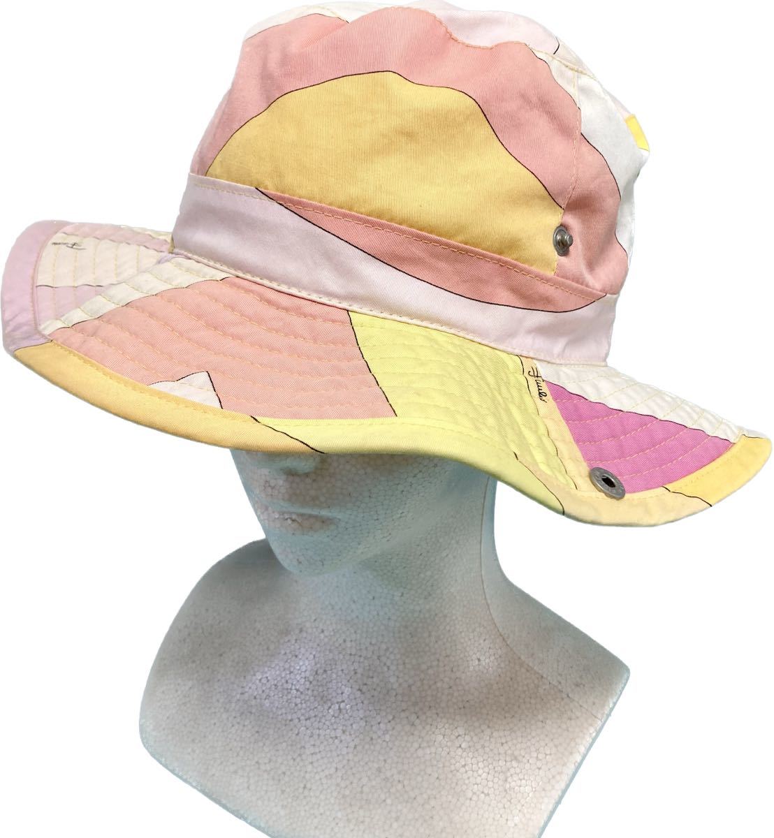 イタリア製 エミリオプッチEMILIO PUCCI ピュアコットンバケットハット
