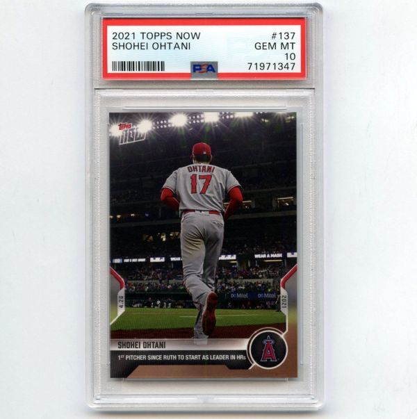 PSA10 GEM MT 大谷翔平2021 Topps Now #137 SHOHEI OHTANI PSA鑑定