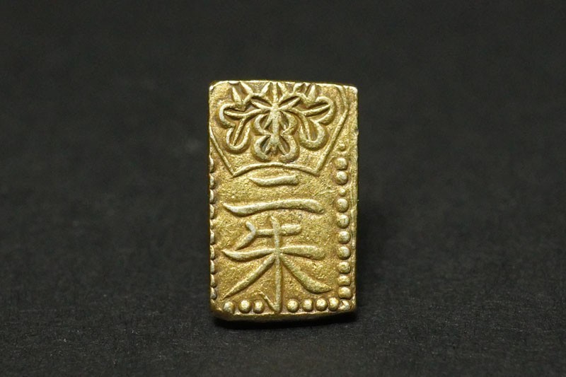 877)日本貨幣 天保二朱判金 古二朱 ◇真正品◇ 天保3年~安政5年 古32