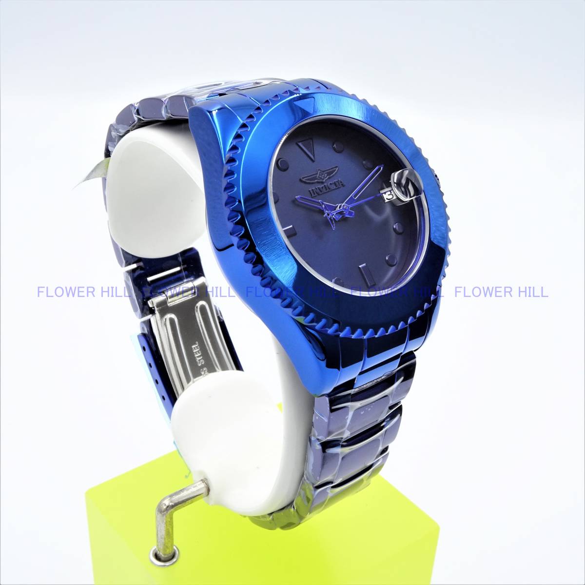 【新品・送料無料】インビクタ INVICTA 腕時計 35043 プロダイバー PRO DIVER 自動巻き ブルー メタルバンド カレンダー