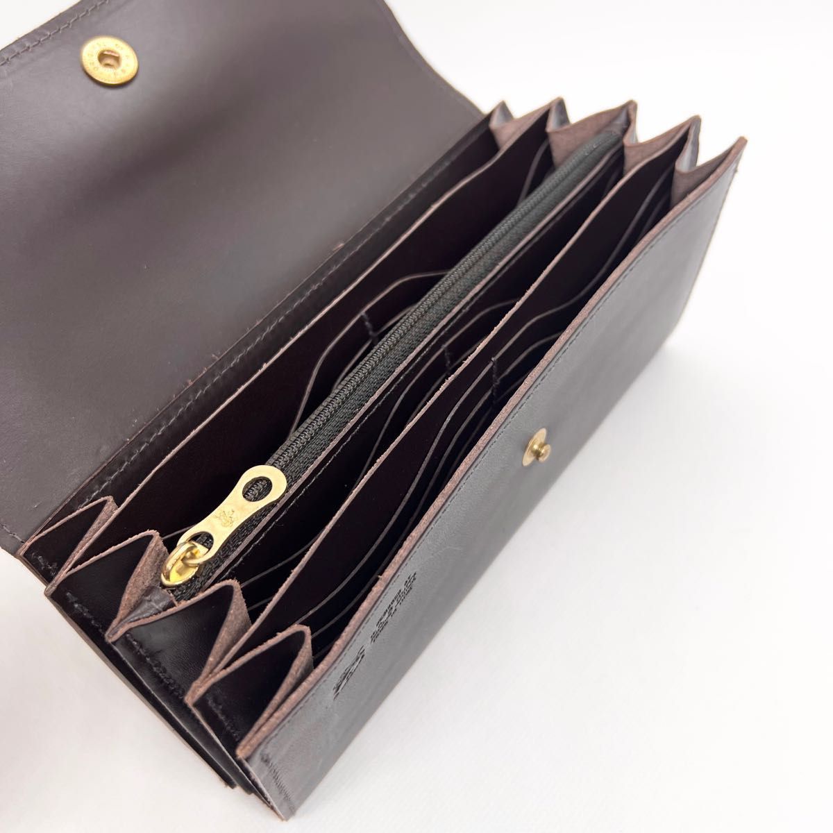 希少未使用】イルビゾンテ 長財布 ダークブラウン(スムースレザー ver