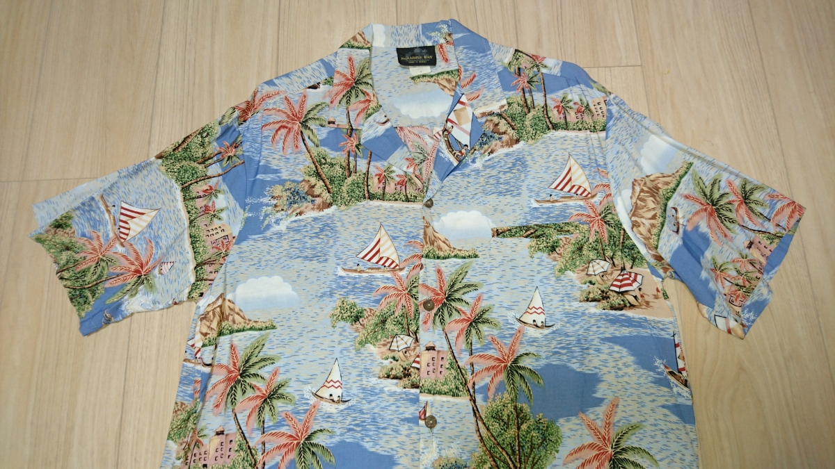 ヤフオク 美品 Paradise Bay パラダイスベイ アロハシャツ ヤフオク 美品 Paradise Bay パラダイスベイ アロハシャツ