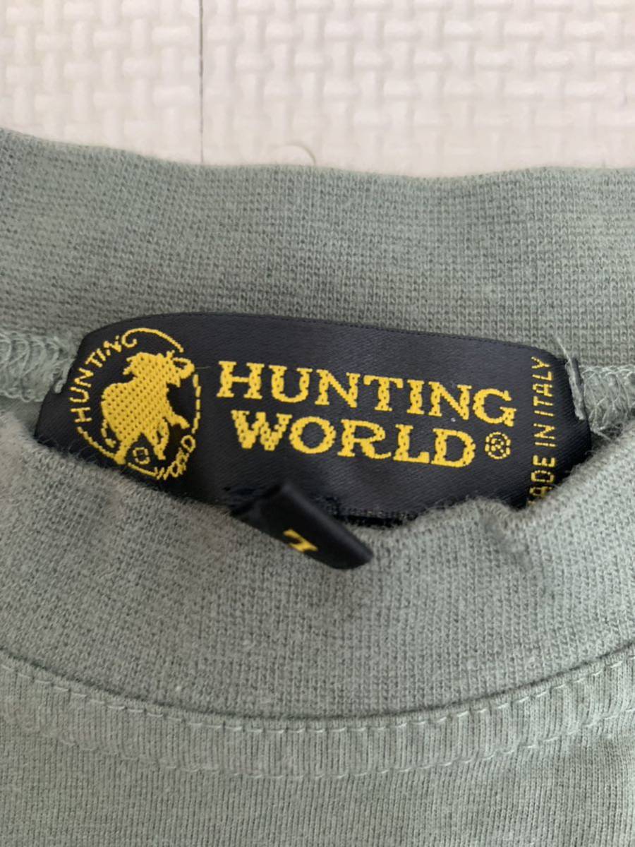 ★HUNTING WORLD　ハンティングワールド Tシャツ イタリア製_画像4