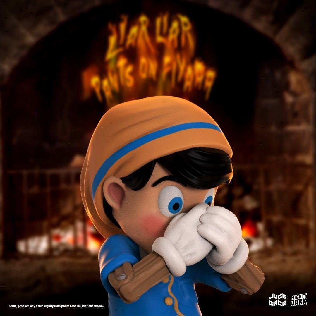 [A WOOD AWAKENING] Pinocchio inner * -stroke u rug ru figure collection pop culture art toy MIGHTY JAXX regular goods 